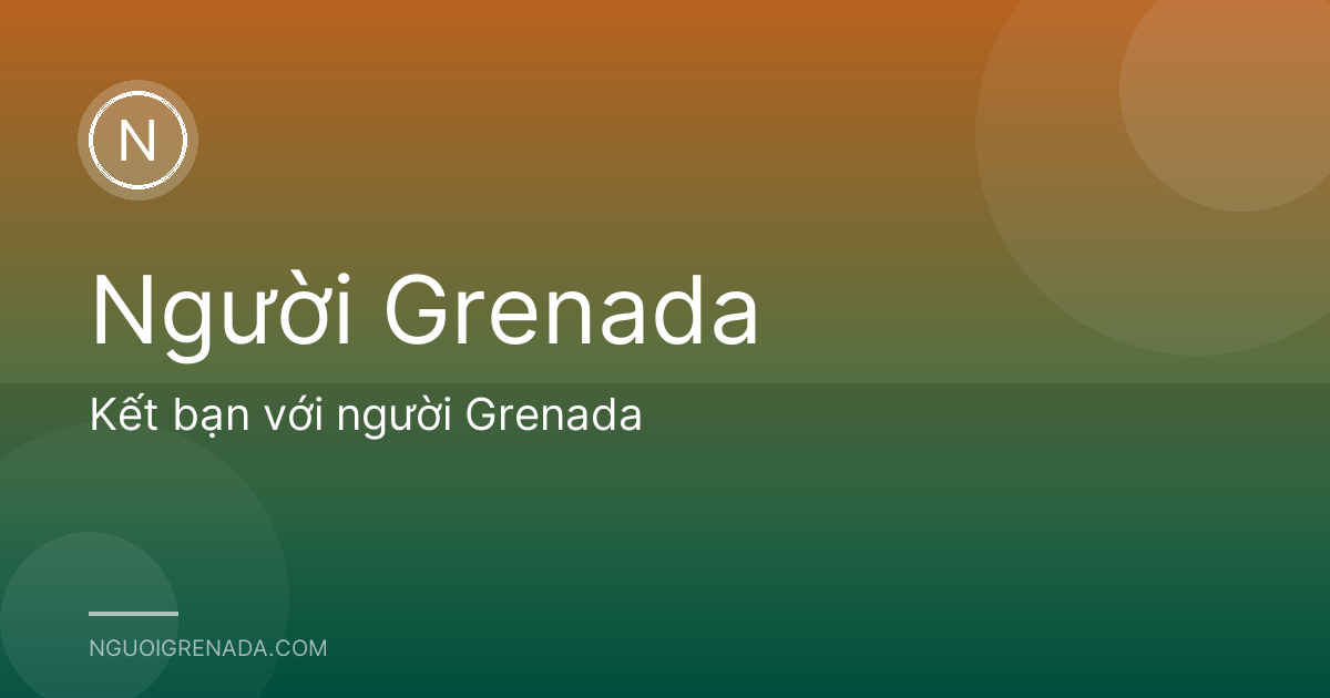 Kết bạn với người Grenada